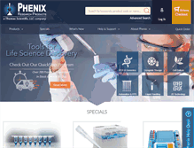 Tablet Screenshot of phenixresearch.com